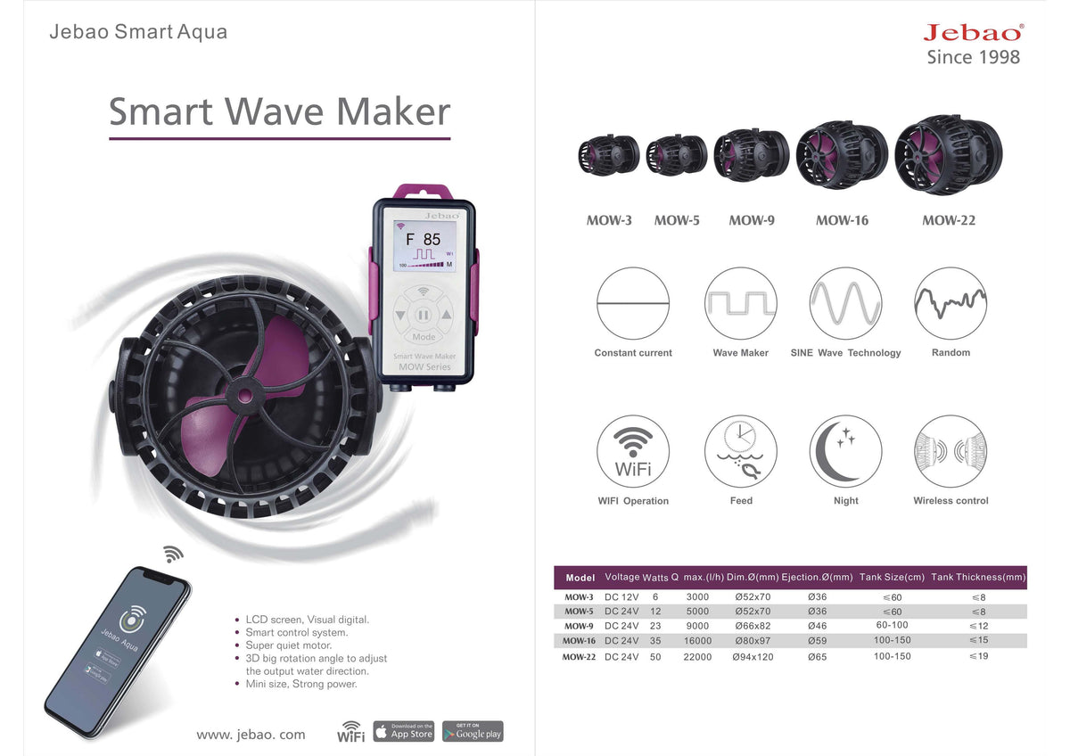 Jebao Smart wave maker MOW – Reef Store sa